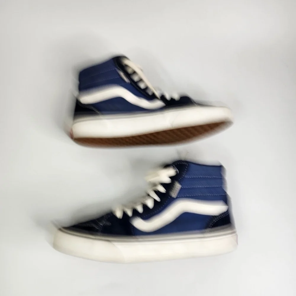 Vans Off The Wall Filmore Hi Top Sneakers Size M 7 W 8.5 Blue 721356 Shoes